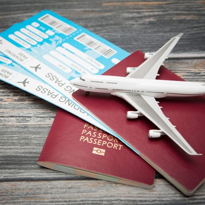ticket flight air plane travel business traveller trip passport traveler airplane passenger journey air ticket booking aircraft boarding concept - stock image